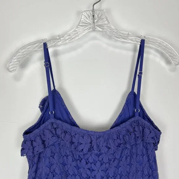 Nine Lives Bazaar Womens Florentina Sleeveless Midi Dress Indigo Purple size 4 - Picture 10 of 14